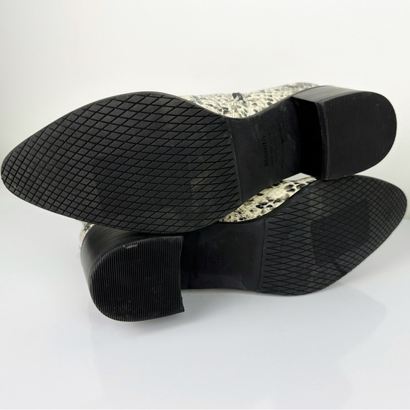 Blondo Women's Elvina Snake Print Leather Ankle Boots Gray Size 9.5 - Picture 10 of 13